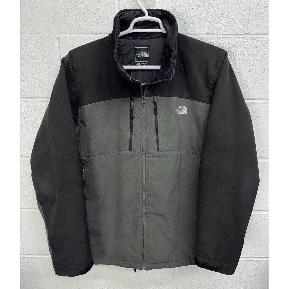 The North Favlce Primaloft Insulated Full Zip Coat / Black & Gray / Men's XL